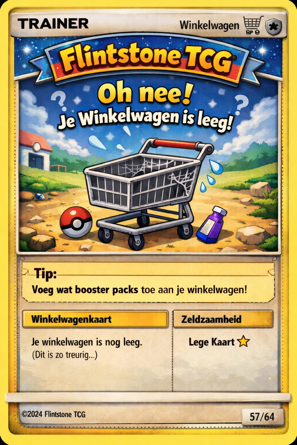 Lege winkelwagen
