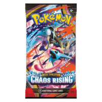 Chaos Rising Booster Pack van de Pokémon TCG met sealed verpakking en kans op zeldzame Pokémon kaarten