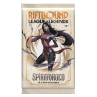Riftbound Spiritforged Booster Pack van de League of Legends Trading Card Game met 14 kaarten