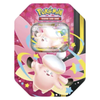 Pokémon TCG Mega Moonlit Tin met exclusieve Mega Clefable ex promo kaart en booster packs