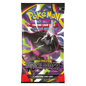 Pitch Black Booster Pack uit de Pokémon TCG met kans op Mega Evolution Pokémon ex en zeldzame kaarten